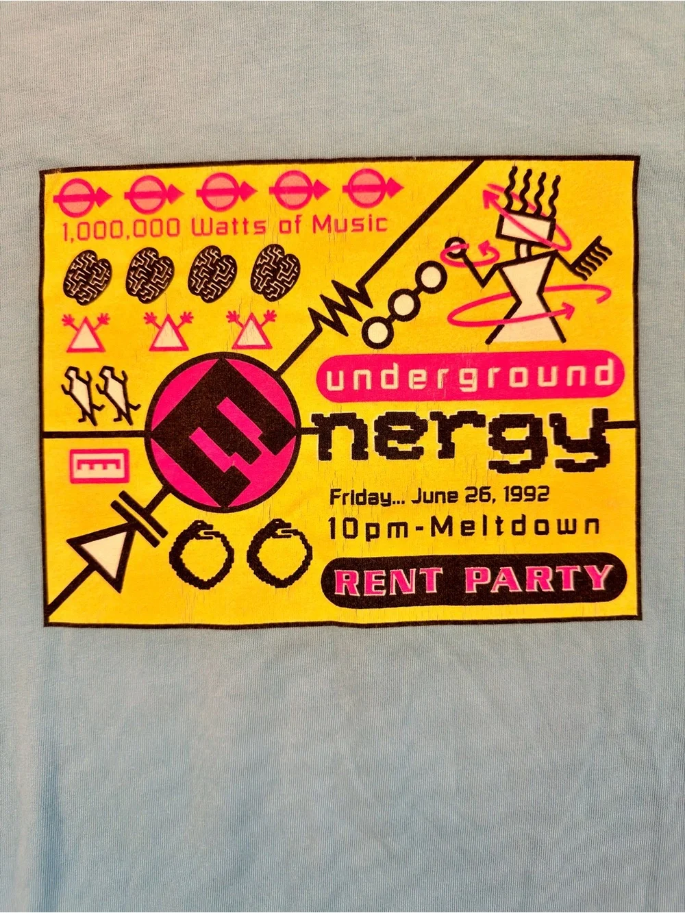 Underground Energy Graphic Short Sleeve Tee - Light Blue